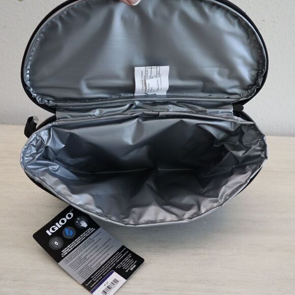 Igloo Blue Insulated Adjustable Belt Fanny Pack Crossbody 3 Can Max. Cooler Bag - Picture 3 of 9